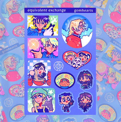 Equivalent Exchange Sticker Sheet